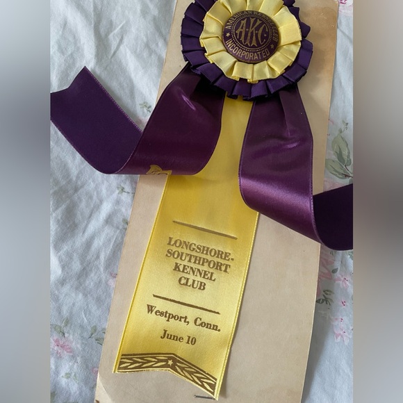 Vtg 1962 AKC KENNEL CLUB Ribbon - Picture 3 of 5